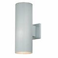 Perfecttwinkle Chiasso 5 in. Outdoor Wall Light - Satin Aluminum PE3255906